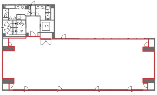 銀座3丁目ビル4F 間取り図