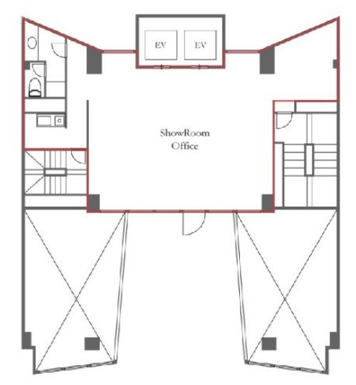 キャナルタワー2F 間取り図