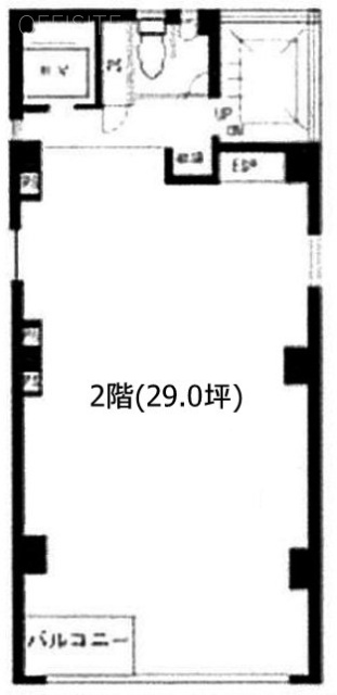 浜町落合ビル2F 間取り図