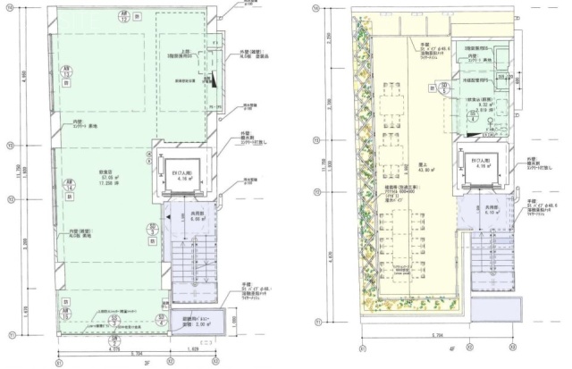 ワモール原宿テラスビル3F+屋上 間取り図
