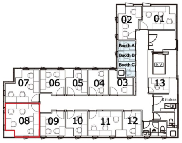 ビュレックスファイブ8 間取り図