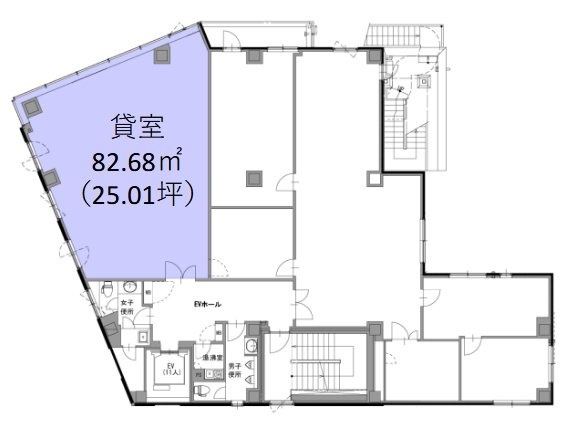 日個連会館ビル3F 間取り図