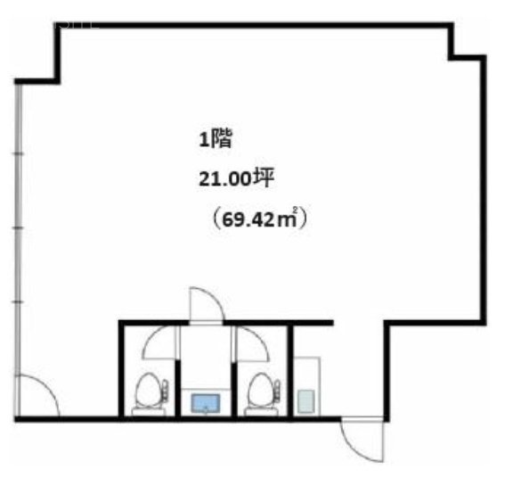 第2中田ビル1F 間取り図