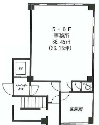 グローリア宮益坂Ⅲ6F 間取り図