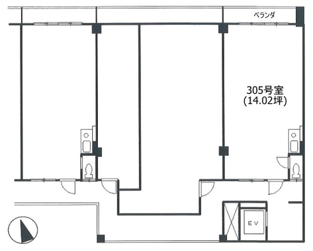 高円寺ビル305 間取り図
