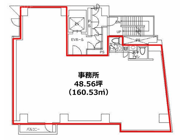 アセンド目黒駅前ビル6F 間取り図