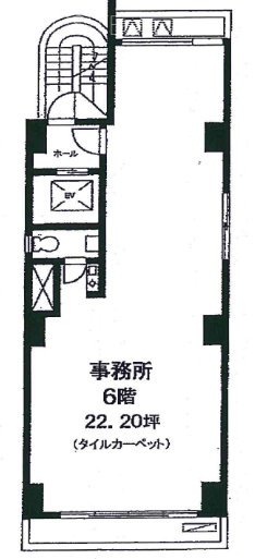 第6協栄ビル6F 間取り図