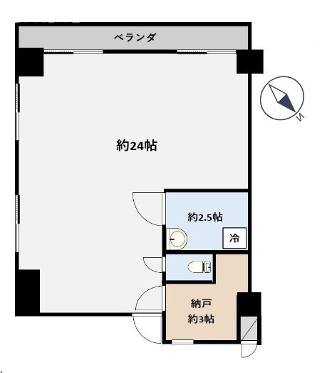 セブンスターマンション日本橋浜町301 間取り図