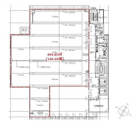 SENQ六本木(新六本木ビル5〜9階)401 間取り図