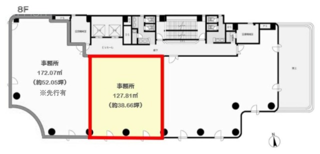 蒲田月村ビル8F 間取り図