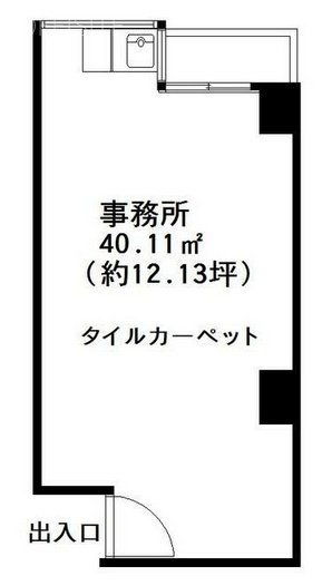 茅場町K-1ビルA 間取り図
