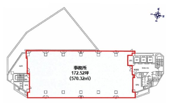 ONEST元代々木スクエア6F 間取り図