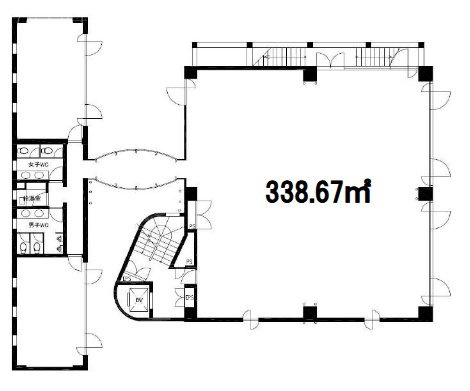 スハラ六本木2F 間取り図