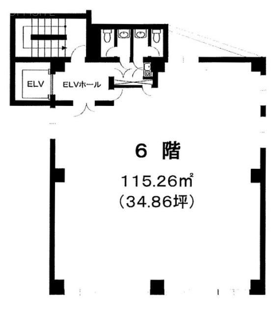 恵比寿UKビル6F 間取り図