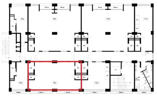 岡崎ビル703 間取り図
