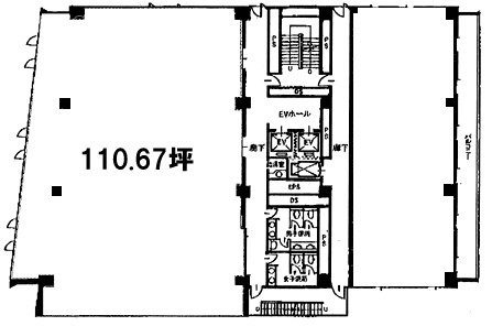人形町センタービル5F 間取り図