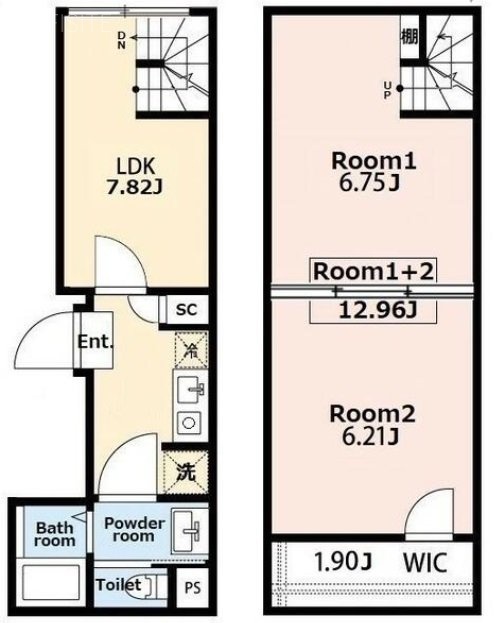 Grazia武蔵小山102 間取り図