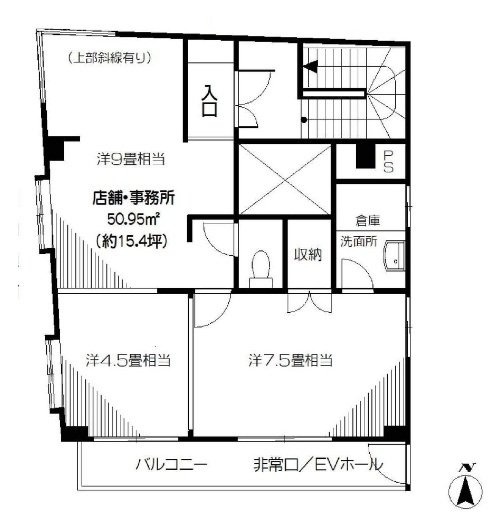 高見ビル3F 間取り図