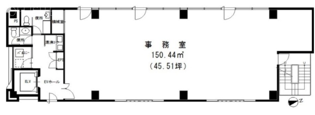 KSKビル7F 間取り図