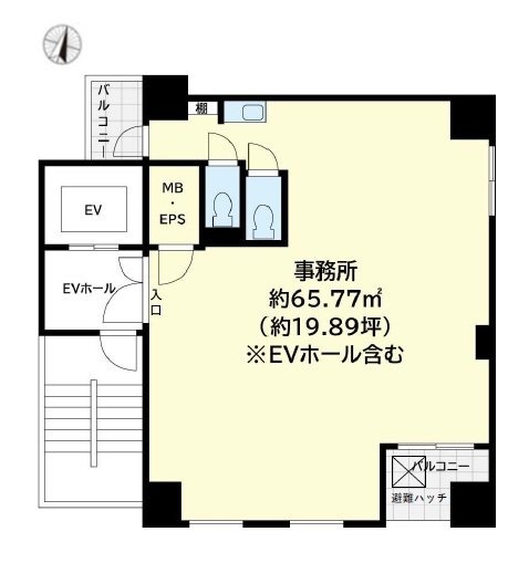アスカ日本橋小伝馬町ビル7F 間取り図