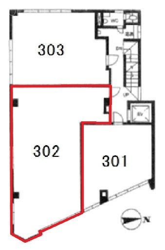 漢陽商事ビル302 間取り図