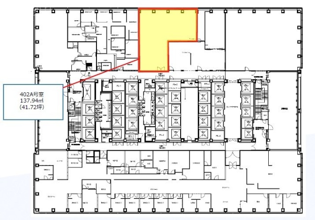 新宿三井ビルディング402A 間取り図