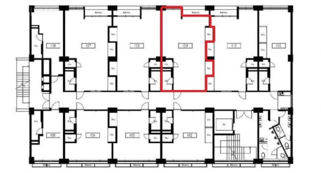 岡崎ビル409 間取り図