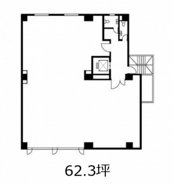 ラグジュアリーヒルズ赤坂ビル2F 間取り図