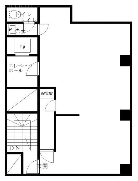 霜越ビルB1F 間取り図