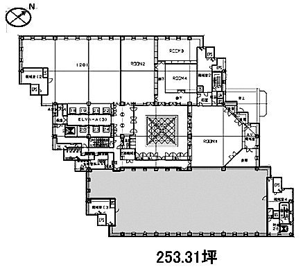 メトロポリタンプラザビル・オフィスタワー12F 間取り図