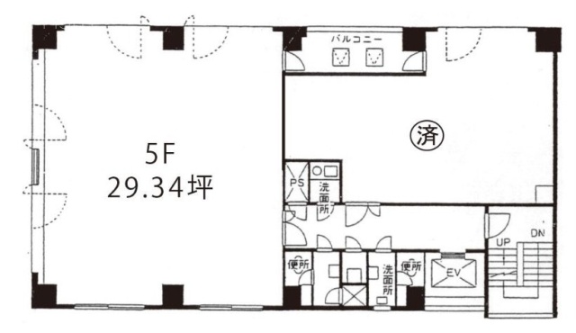 新橋安達ビル5F 間取り図