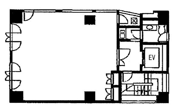 共栄入谷ビル6F 間取り図