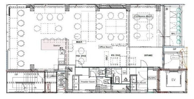 CADRE tamachi (キャドレ 田町)6F 間取り図