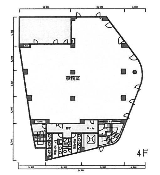 甘酒屋ビル4F 間取り図