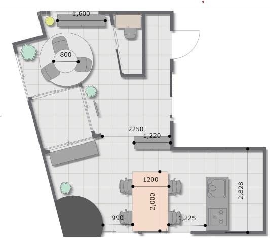 レグノ・プレミア高輪201 間取り図