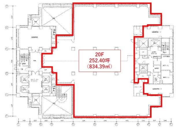 スフィアタワー天王洲20F 間取り図