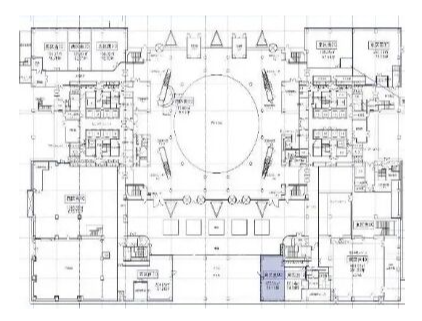 テレコムセンタービル東棟1F 間取り図