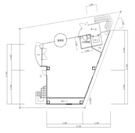 共和ハーモテックビル1F 間取り図