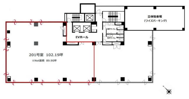ワイズビル201 間取り図