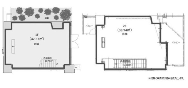 シーズンフラッツ池上ビル1F~2F 間取り図