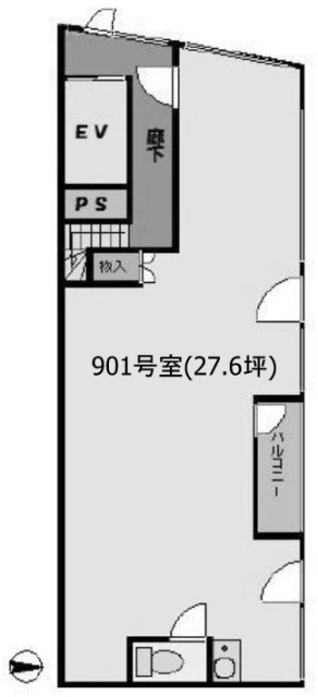 中野坂上OKビル901 間取り図