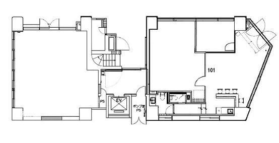 合人社東京秋葉原ビル101 間取り図