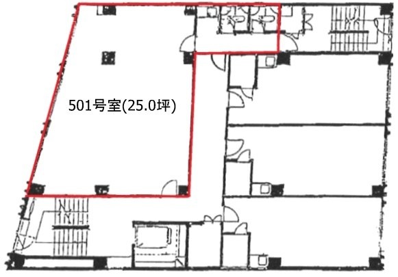 稲毛屋ビル501 間取り図