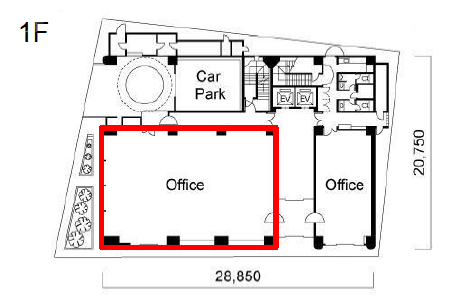 三谷ビルB1F~1F 間取り図