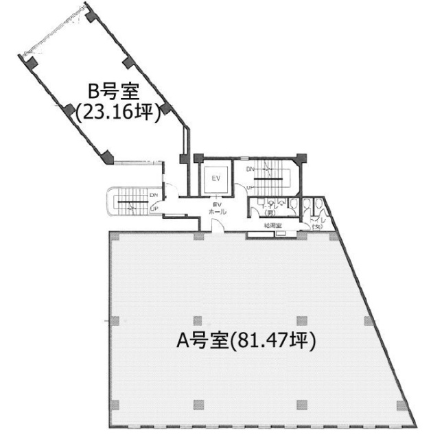 大阪ガス都市開発赤坂ビルA 間取り図