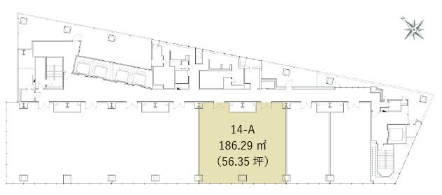 渋谷サクラステージセントラルビルA 間取り図