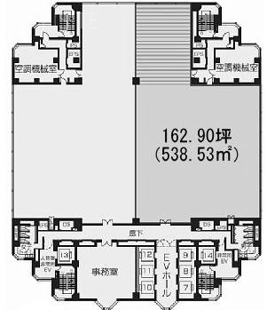 世田谷ビジネススクエアタワー東 間取り図