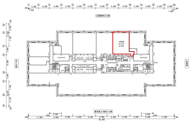 丸の内郵船ビルディング406 間取り図