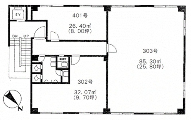 富士ビル401 間取り図