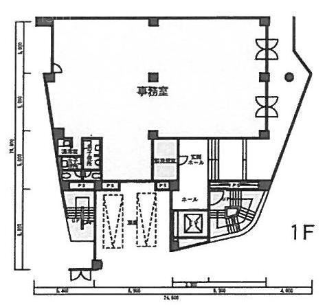 甘酒屋ビル1F 間取り図